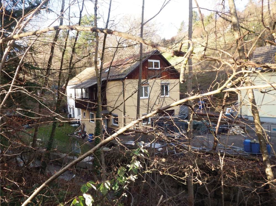 Charmante Doppelhaushälfte in Bisingen mit überdachtem Balkon, vollständig renoviert, ideal für Familien oder als Zweitwohnsitz, in ruhiger Lage direkt am Bach.